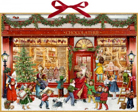 Coppenrath German Paper Advent Calendar Chocolate Shop - TEMPORARILY OUT OF STOCK